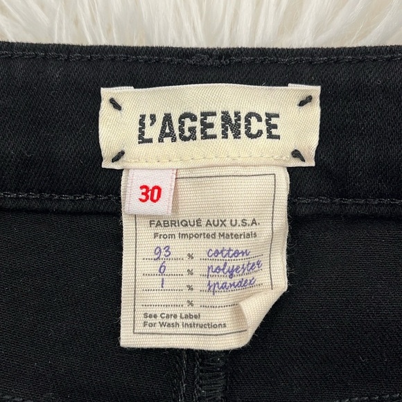 L’AGENCE Oriana High Rise Black Jeans - Picture 9 of 15